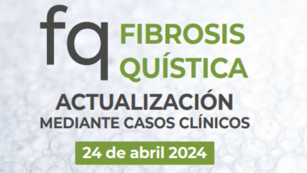 📆 El 24 de abril la #FibrosisQuística será la protagonista 

Una jornada de Actualización mediante Casos Clínicos en la que profundizaremos sobre esta patología pulmonar con la colaboración de grandes profesionales de la #salud 🫁

Inscríbete 👇

i.mtr.cool/mtdxrnbhkm