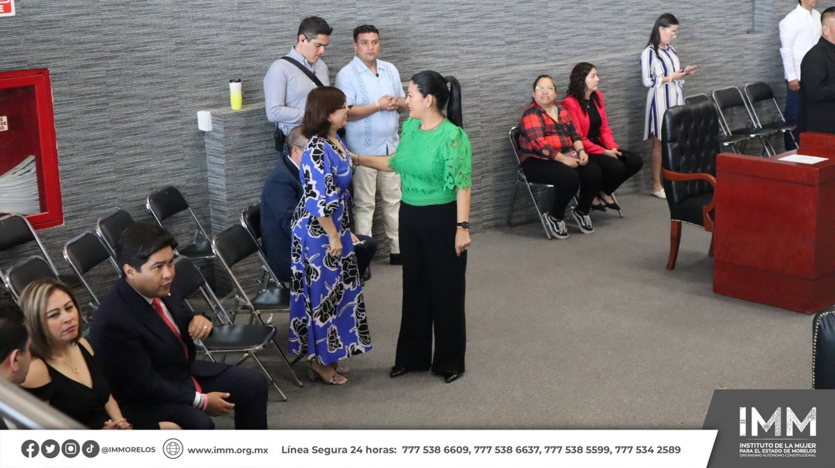 👉En representación de la presidenta del Instituto de la Mujer para el Estado de Morelos Dra. en D. Guadalupe Isela Chávez Cardoso, la secretaria ejecutiva del organismo autónomo Mtra. Denisse Guillermina Pérez Rodríguez, participó en la sesión solemne con motivo del 155 (1/2)