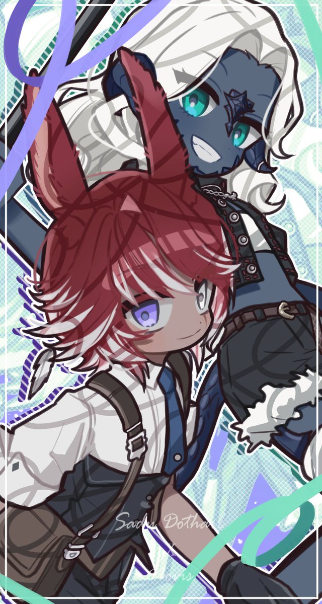 작업했습니다! 감사합니다!☺❤🍰
마지막 그림은 새 타입 구상겸 좋아하는 지인분의 페어를 그려드렸습니다...🫶