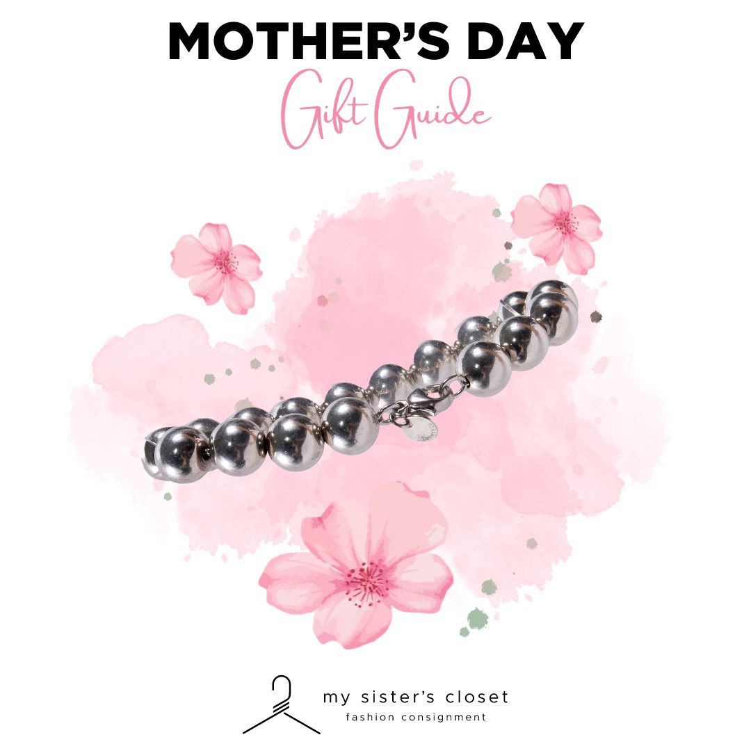 My Sister's Closet has plenty of gift ideas for you this #MothersDay, like this beautiful #TiffanyandCo beaded bracelet. Available online and in-store at our Lincoln Village location! Shop online at mysisterscloset.com.