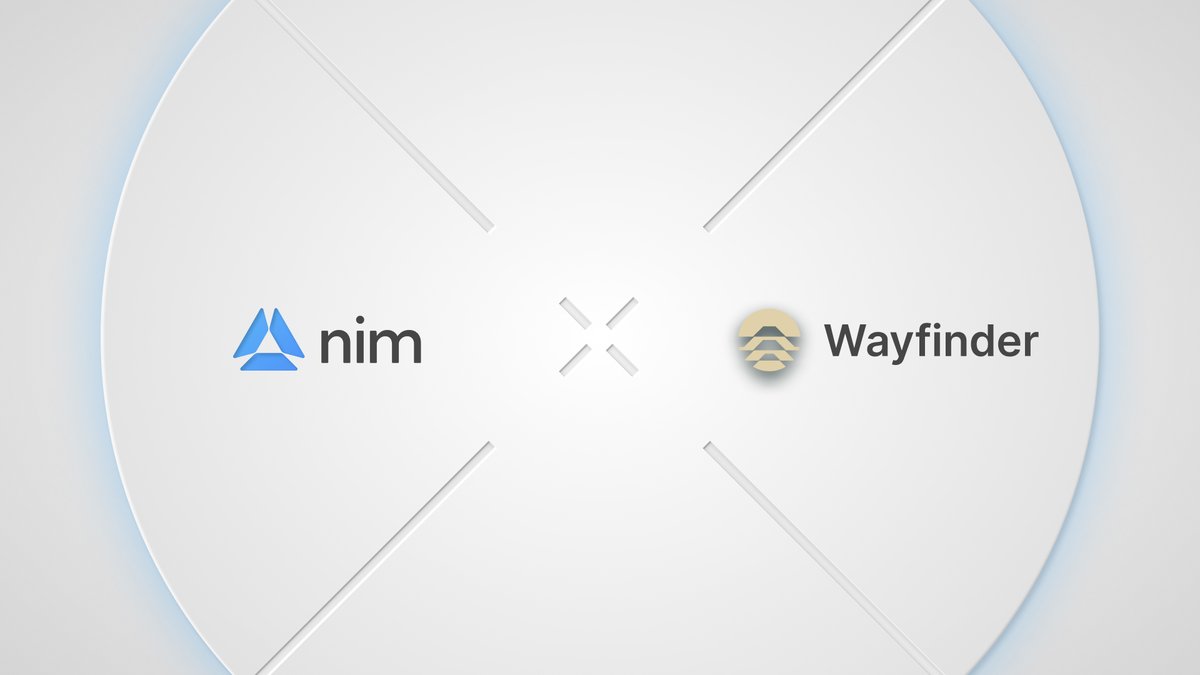 Nim Network is excited to announce a first of it's kind wayfinding path with @AIWayfinder. This collaboration will expand our capabilities, bridging the Nim Network with the Wayfinder toolkit, and moving Wayfinder forward in it's multi chain expansion.