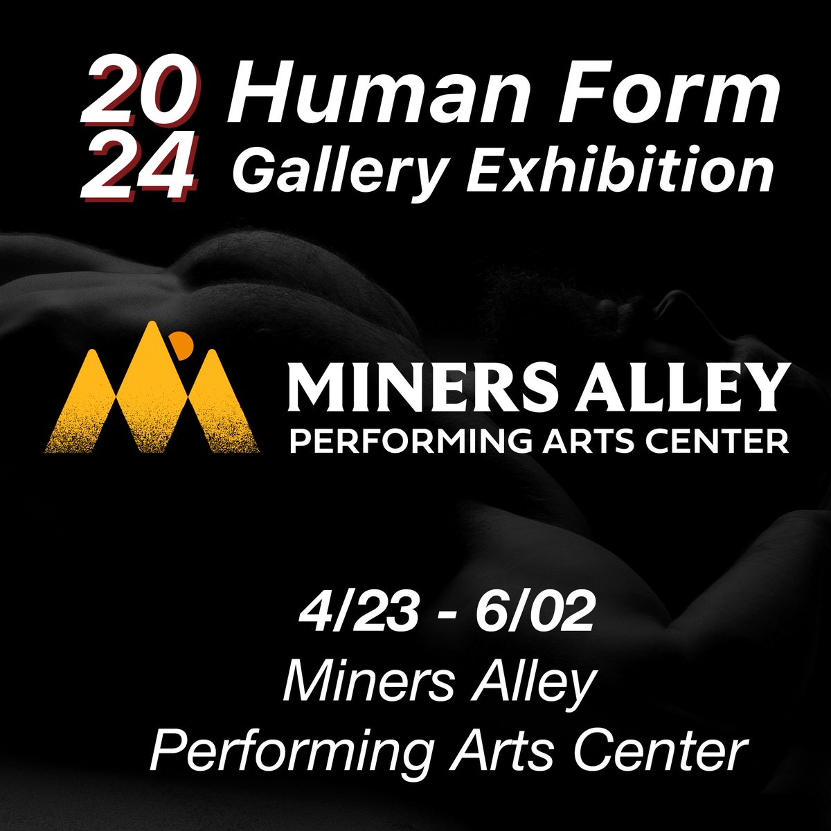 The VAMA Art Gallery Exhibit's Human Form display is open next week at <a href="/MinersAlleyPlay/">MinersAlleyPlayhouse</a>!
(Note: Gallery contains nudity)

View our works: rrccvama.cc/VAMA-Exhibit
---
WHEN: 04/23 - 06/02
WHERE: Miners Alley Playhouse, West gallery area
ADMISSION: FREE
#rrccvama #rrccmediarts