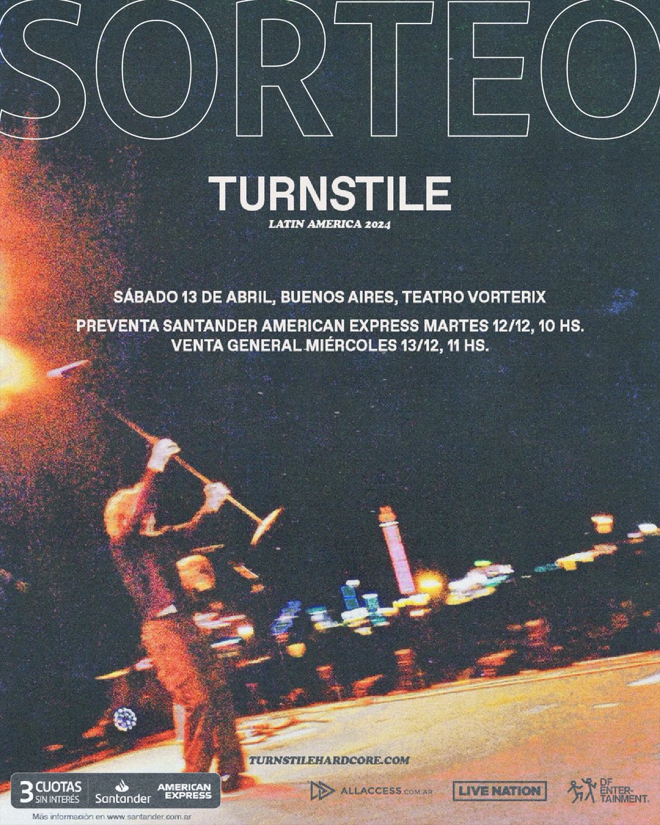 ¡Tené un recuerdo de una noche memorable! 🎸 Turnstile dió vuelta Teatro Vorterix con un show histórico y tenemos un regalazo para que recuerdes esa noche ¡para siempre! ✍️ ¡Participá por una de las dos remeras firmadas por el quinteto de Baltimore! ¿Cómo tenés que hacer? 👇…