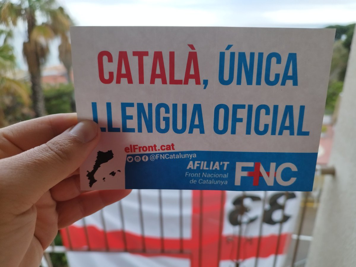 El <a href="/FNCatalunya/">Front Nacional de Catalunya</a> és l'únic partit que diu alt i clar que el català ha de ser la ÚNICA LLENGUA OFICIAL de Catalunya.

Front Nacional de Catalunya:

INDEPENDÈNCIA I CATALANITAT!
