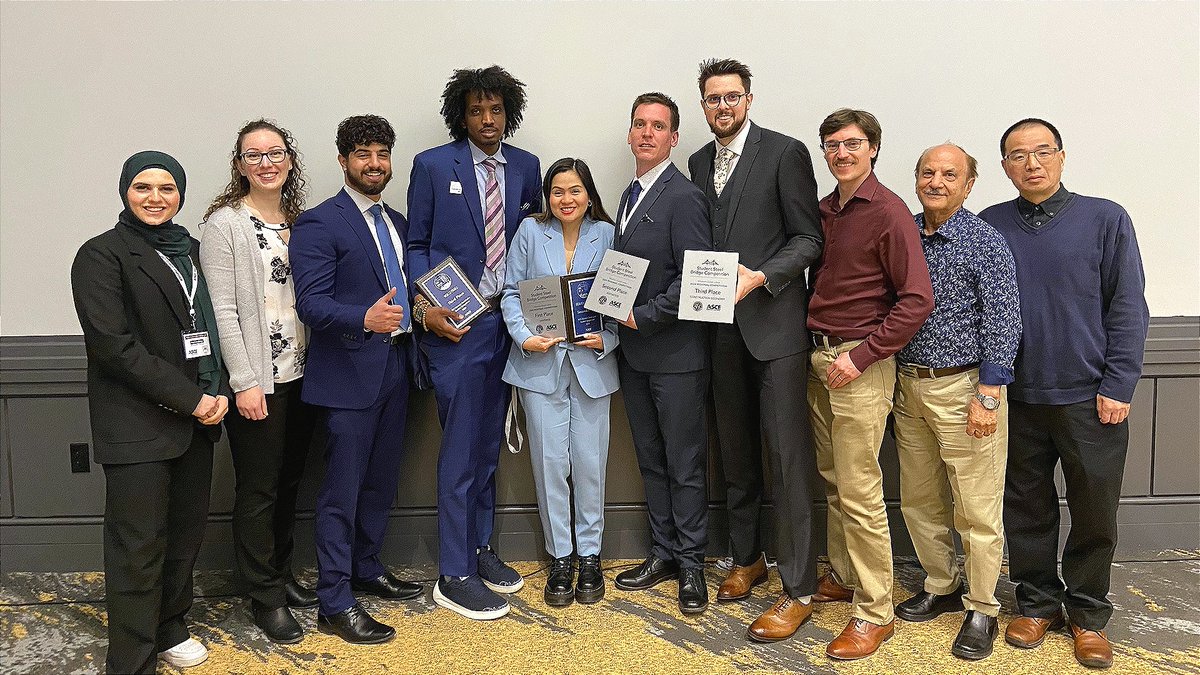 Congrats to #LakeheadUniversity's steel bridge team who achieved top prizes at the annual American Society of Civil Engineers (ASCE) Western Great Lakes Student Symposium 🏆 👏 loom.ly/wIDaIx0 #mylakehead #LakeheadU #Engineering #CivilEngineering #ThunderBay #tbay