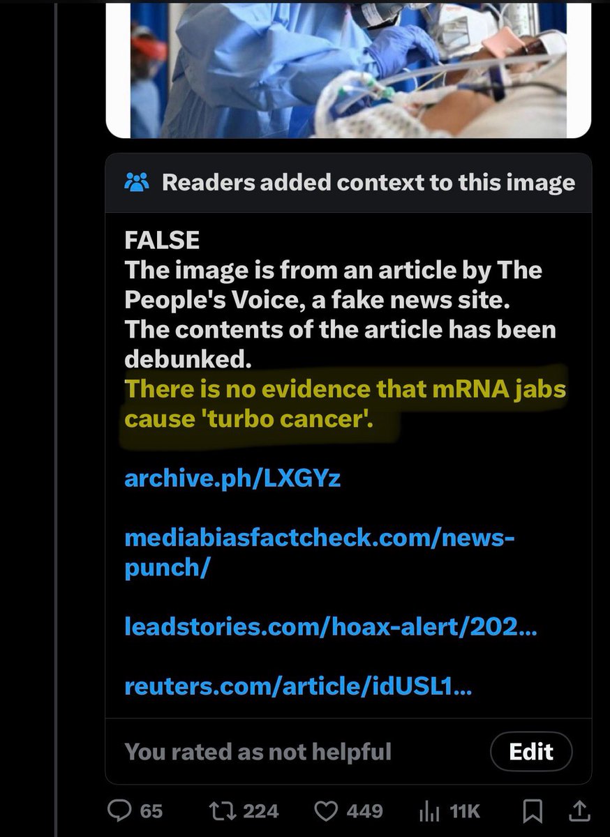 Here we have community notes lying  & running damage control for big pharma. You see this shit @elonmusk @CommunityNotes 

This is unacceptable. No evidence?

Who decides what’s fake news?🧵