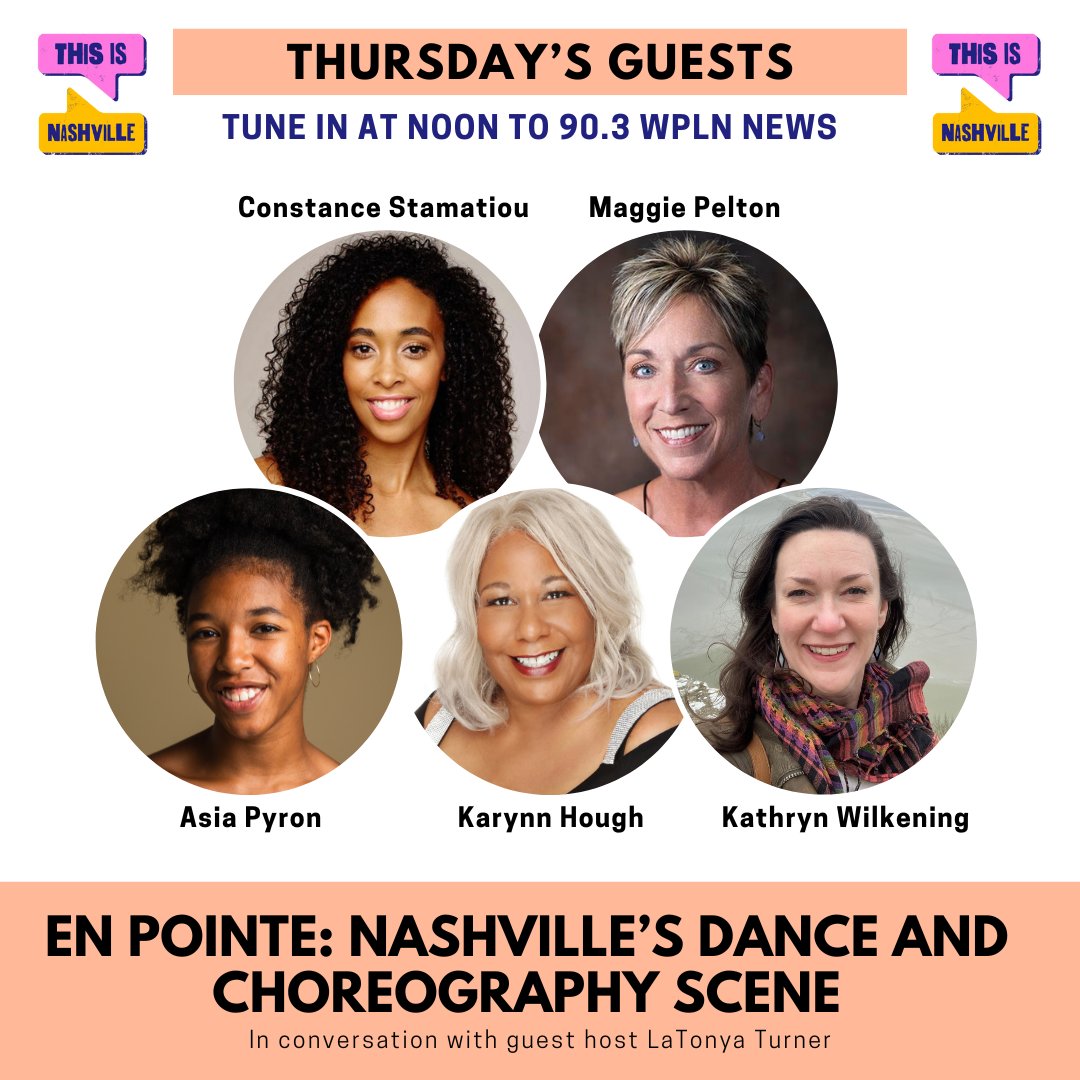 Today's show is 'en pointe' as we check in with the innovators in Nashville’s dance scene. Plus, Alvin Ailey carved out a space in the dance world for African American dancers. We’ll also speak with performers from this groundbreaking group. Join us today at Noon on @WPLN!