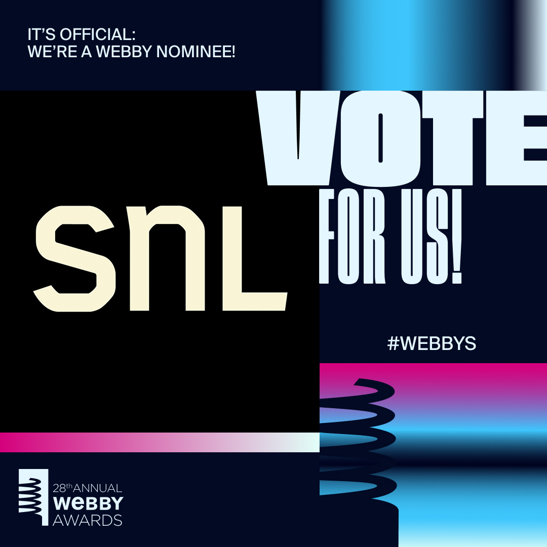 We're nominated for 4️⃣ Webbys! @TheWebbyAwards Vote at the links below ⬇️ before 11:59pm PDT tonight