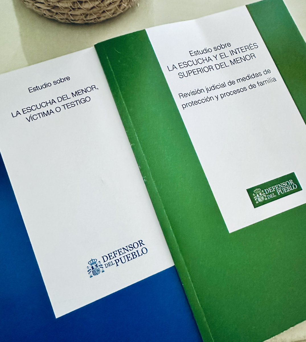 Lecturas que realmente importan. Gracias al equipo del @DefensorPuebloE contraste de conocimientos.