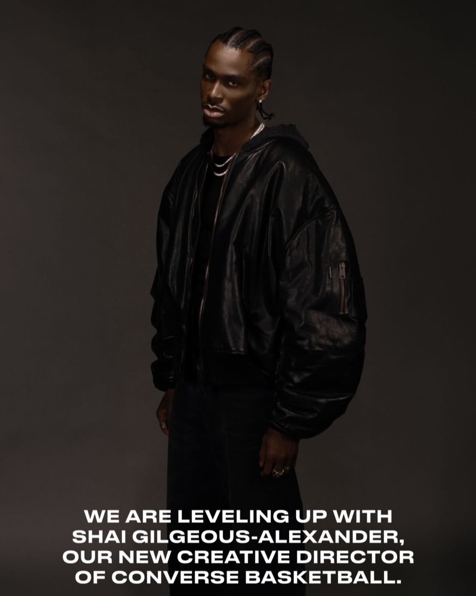 DrewEbanks's tweet photo. ON POINT BREAKING NEWS: Congratulations to @shaiglalex the NEW Creative Director of @Converse Basketball!!!
#shaigilgeousalexander #SHAI #SGA #converse #conversebasketball #nike #basketball #hoops #ballislife #okcthunder #OKC #fashion #design #style #hoopers #onpointbasketball https://t.co/wLBhJHd8Qy