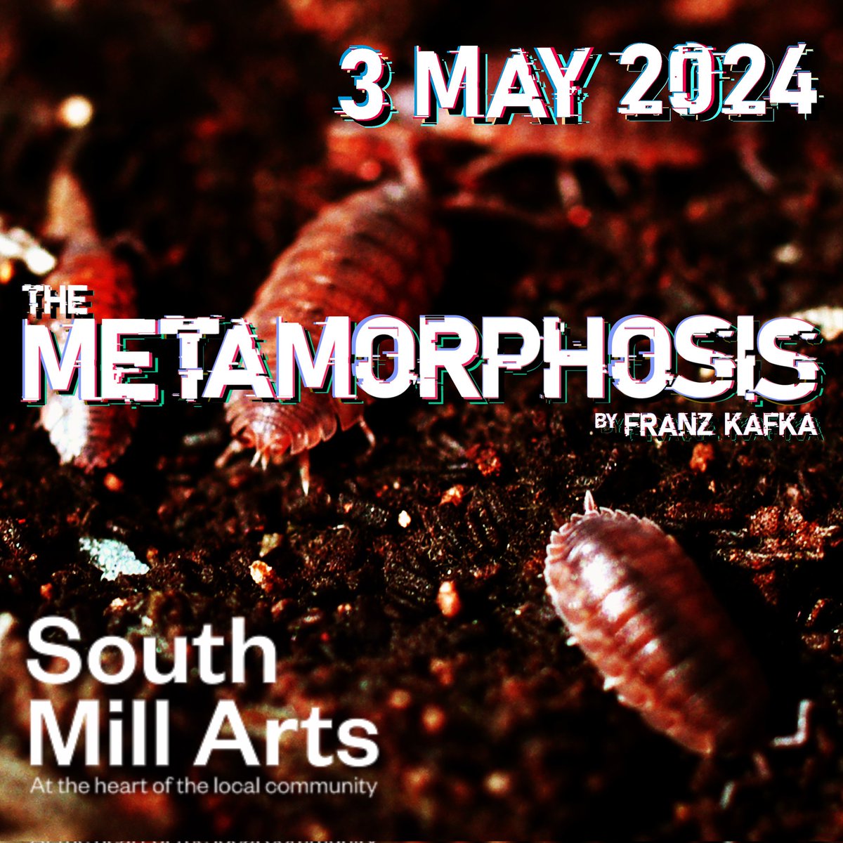 The Metamorphosis will be playing at South Mill Arts, Bishop's Stortford on Friday 3 May @southmillarts
Tickets on sale
mildperiltheatre.co.uk/Tour-dates/

#theatre #kafka #themetamorphosis #drama #independenttheatre #theatre  #touringtheatre #whatsontheatre #tourdates #bishopsstortford