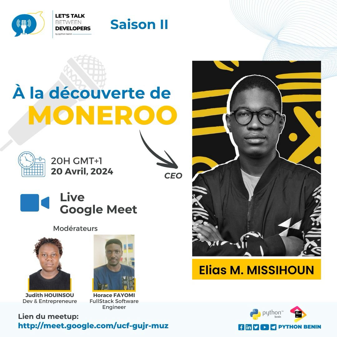 getmoneroo's tweet photo. @getzeyow @petitdekpe @axazaraHQ Tout se passe ce samedi 20 avril 2024 pour en savoir plus sur nous avec @elimahup 
Lien du meetup : https://t.co/Eb4XIay7iz https://t.co/UCHKLy4pPR