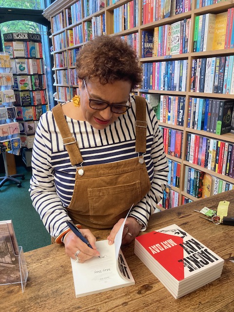 Lovely to have @JackieKayPoet back in the shop - and we now have signed copies of her brand new poetry collection, May Day.