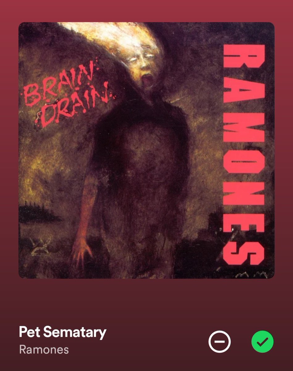 I don't wanna be buried,
In a Pet Cemetery,
Don't want to live my life again🎼🎸🥁🎶#Ramones #BrainDrain #RnFnR #MusicFestival