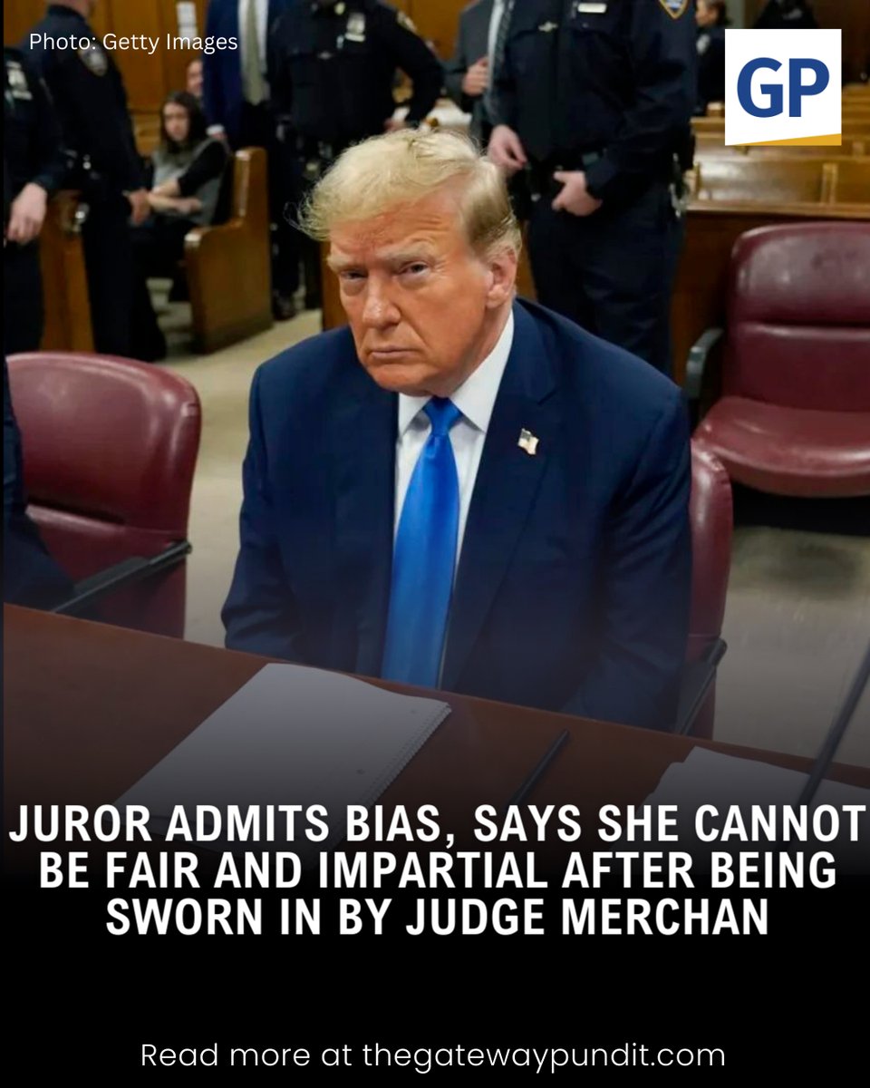 A potential juror in former President Donald Trump’s Stormy Daniels ‘hush money’ trial was excused from service after she admitted to concerns about her impartiality upon being officially sworn in by Judge Juan Merchan.