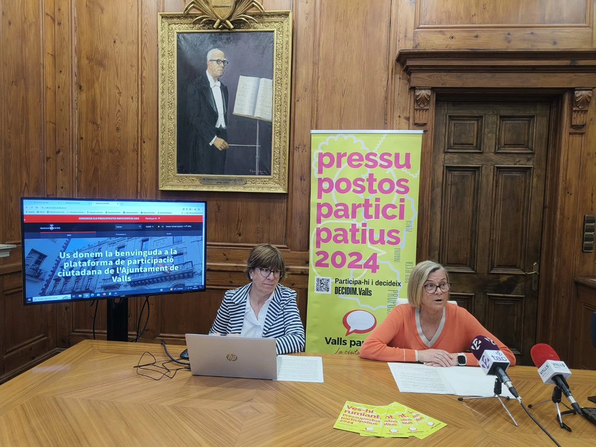 ERC Valls (@esquerravalls) on Twitter photo La regidora de Participació Ciutadana, <a href="/TeresaRull/">Teresa Rull Ferré</a>, ha presentat els Pressupostos Participatius amb una aportació municipal de 250.000 €.
Aquesta sisena edició té diverses novetats: la periodicitat passa a ser biennal i s'implanta la plataforma DECIDIM. valls.decidimcatalunya.cat La regidora de Participació Ciutadana, <a href="/TeresaRull/">Teresa Rull Ferré</a>, ha presentat els Pressupostos Participatius amb una aportació municipal de 250.000 €.
Aquesta sisena edició té diverses novetats: la periodicitat passa a ser biennal i s'implanta la plataforma DECIDIM. valls.decidimcatalunya.cat