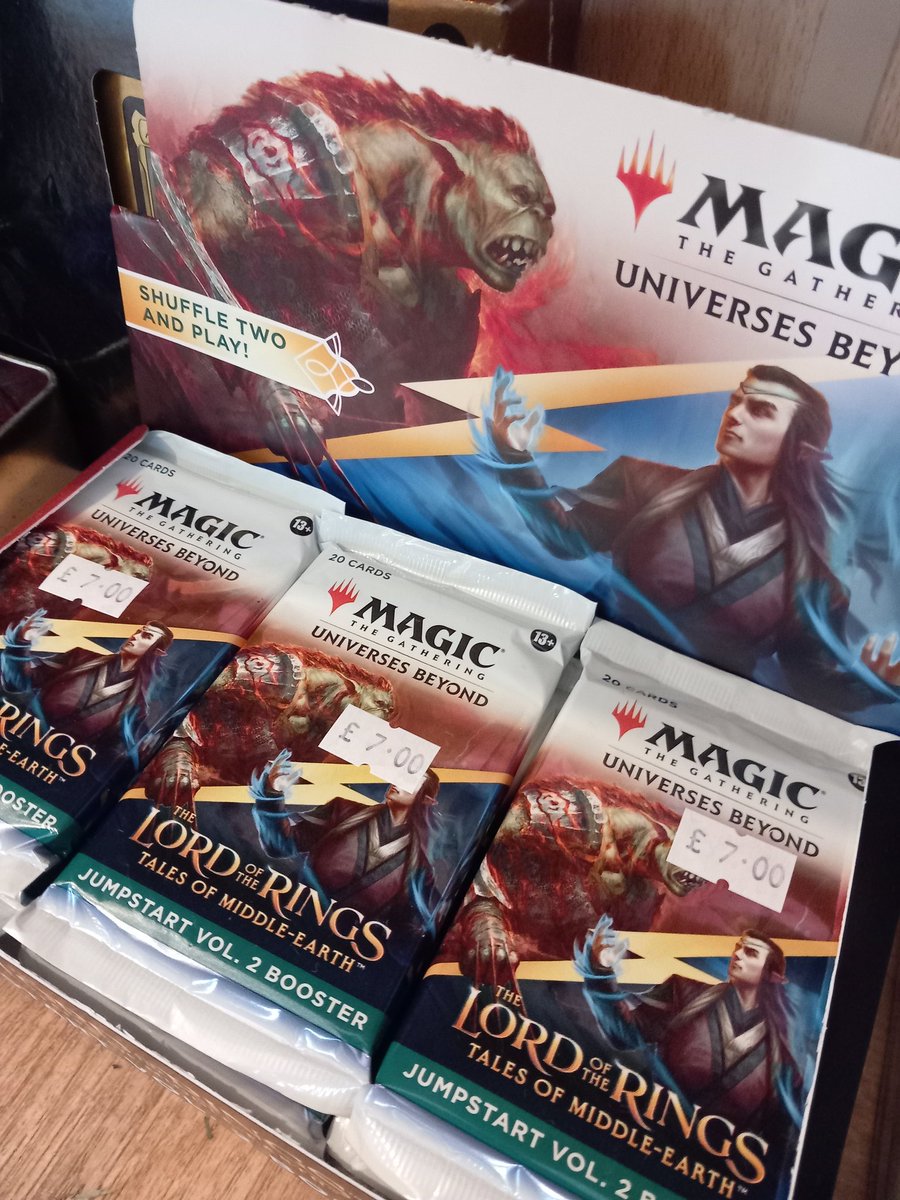 Back in stock today at KD Games. MTG Lord of the Rings Jumpstart boosters.