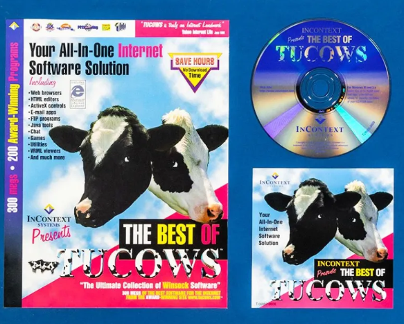 The Ultimate Collection of Windows Software. You know you have been online for a long time when you remember using TUCOWS to find software and getting these CDs in computer mags. #BackInMyDay 👴🧓