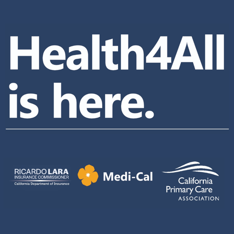 For the next 5 days we are celebrating #Health4All Week by educating our community about the health coverage available for everyone in our state. It doesn’t matter where you were born. Californians now have access to full Medi-Cal coverage. @ICRicardoLara @CDInews