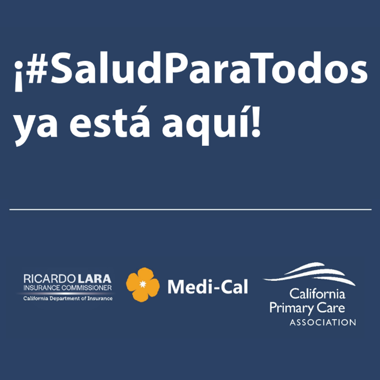 Celebramos la Semana #SaludParaTodos educando a la comunidad sobre la cobertura de salud disponible para todos en nuestro estado. No importa dónde naciste. Todos los californianos ahora tienen acceso a la cobertura completa de Medi-Cal. @ICRicardoLara @CDInews