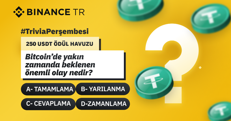BinanceTR's tweet photo. #Binance TR'de #TriviaPerşembesi🕺

Katılın ve 250 USDT ödül havuzunu paylaşın.

🔸 Bizi takip edin
🔸 Bu Tweet'i #TriviaPerşembesi hashtagiyle alıntılayın
🔸 İpucu için Telegram'ımıza katılın ve kelimeyi bulun!
https://t.co/6nc0DNb464
🔸 Bu formu doldurun👇🏻
