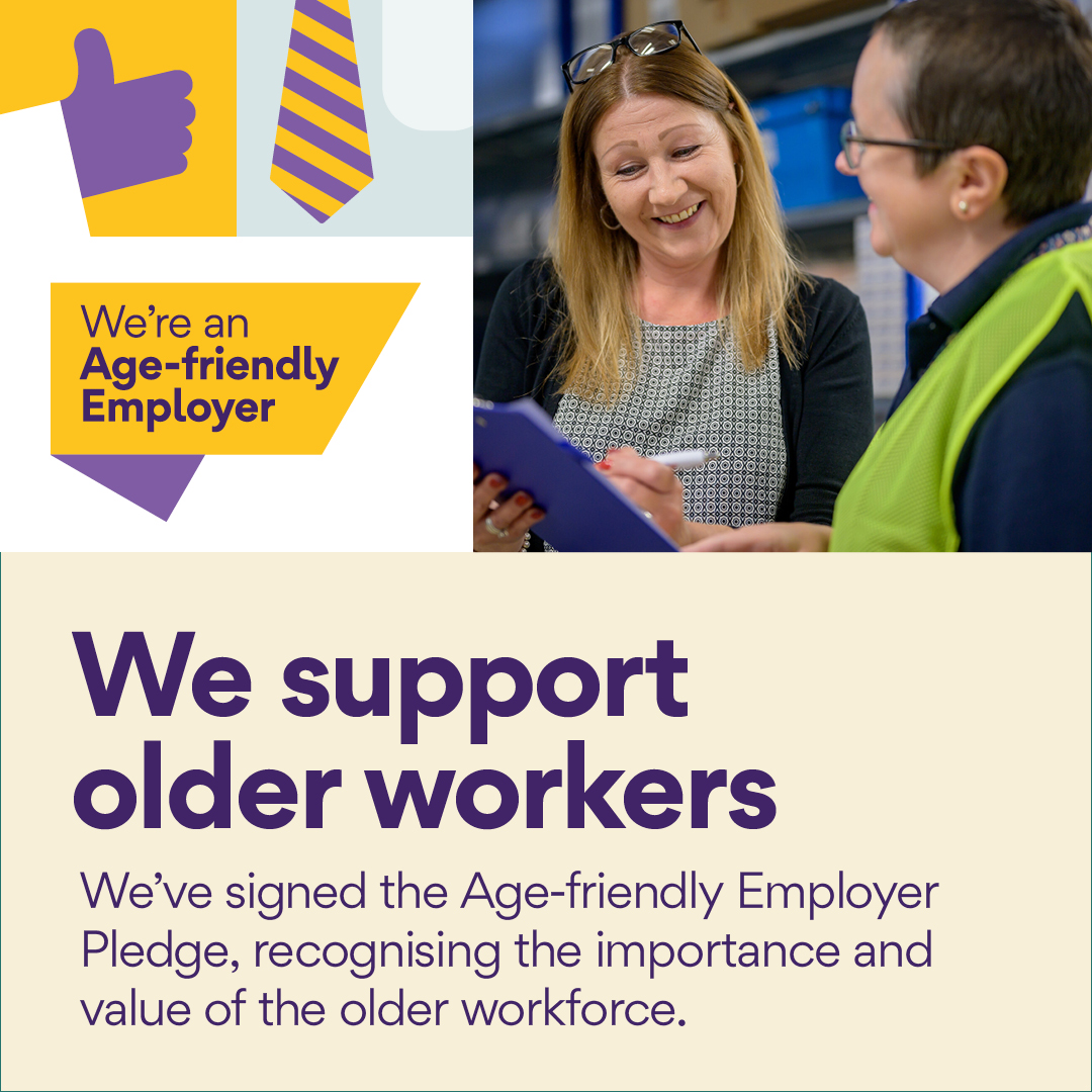 We're delighted to have signed up to the #AgeFriendlyEmployer Pledge, a nationwide programme for employers who recognise the value of older workers. Learn more: ageing-better.org.uk/age-friendly-e…