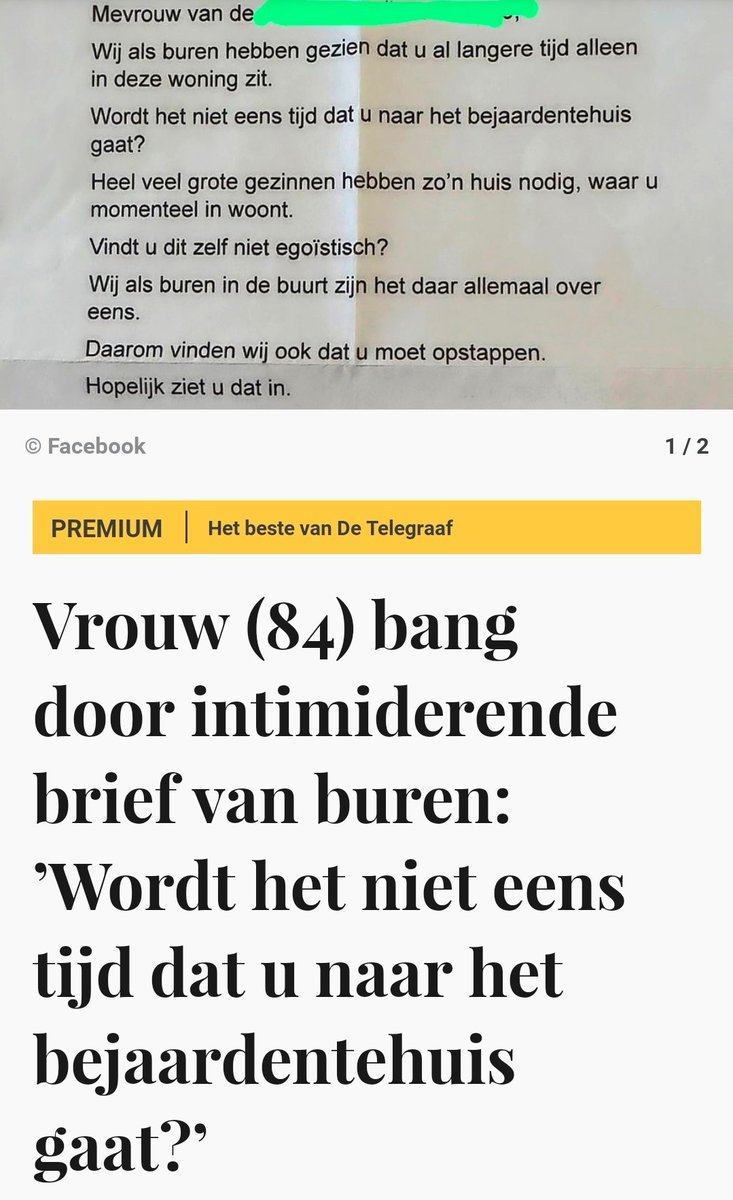 Worden alle bejaardenhuizen afgeschaft, krijg je dit!
Het moet niet gekker worden😡