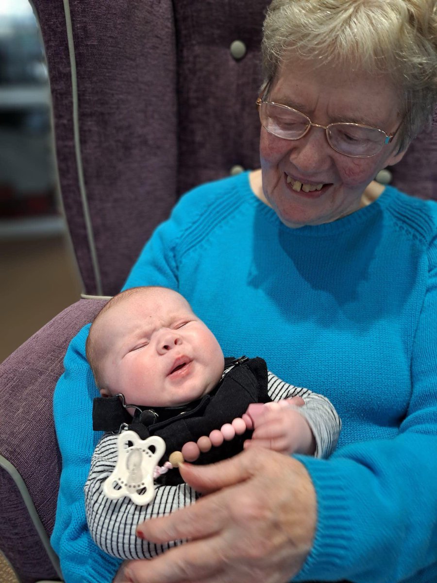 Thank you to everyone who attended the first #parent and #toddler group at Urray House #carehome. We had 20 babies and toddlersand their parents and, needless to say, our residents enjoyed meeting them all! What a great example of #intergenerational care. @CllrIsabelleMac