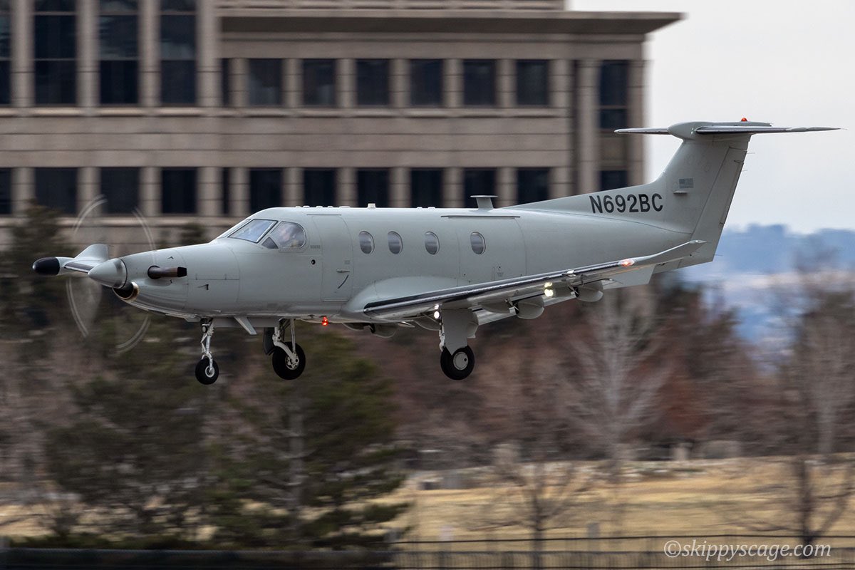 U-28A 06-0692 N692BC | USAF, AFSOC | Centennial Airport, CO KAPA | March 2024 | its old civilian registration carried on the rear, and the military serial behind the cockpit

#militaryaviationphotography #militaryaviation #flycentennial #avgeek #pc12 #pilatus #pilatuspc12