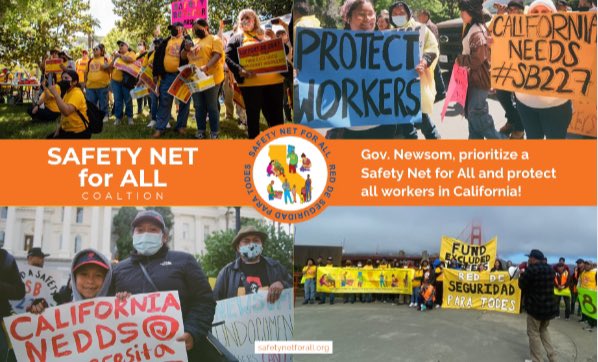 TODAY worker leaders from across CA are gathered at the Capitol to call on @CAgovernor & #CALeg to support @SafetyNet4All & include funding in the state budget for excluded immigrant workers. #SafetynetforAll #SB227 #WorkerPowerinCA