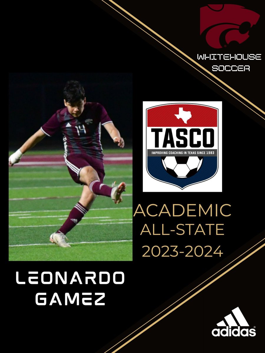 Congrats to Leo Gamez for his Academic All-State Selection! 🔥⚽️