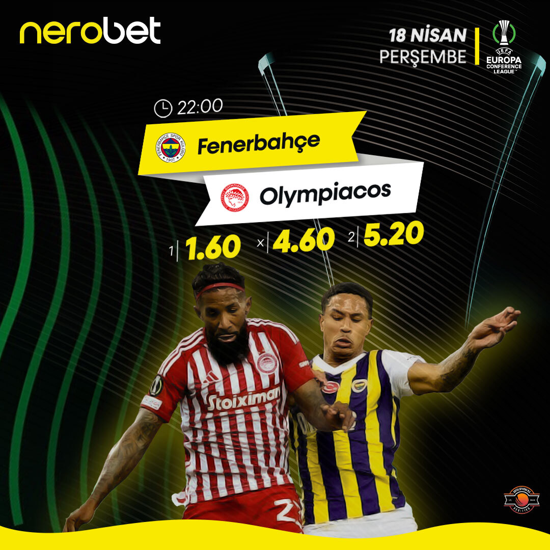 Fenerbahçe, yarı final için sahaya çıkıyor😎 nerobet güncel giriş adresi🔗t2m.io/NRTW Tek maça 50 Bin₺ oynama imkanı😎 #Fenerbahce #olympiacos #uecl #promotion #nerobet #guencelgiris