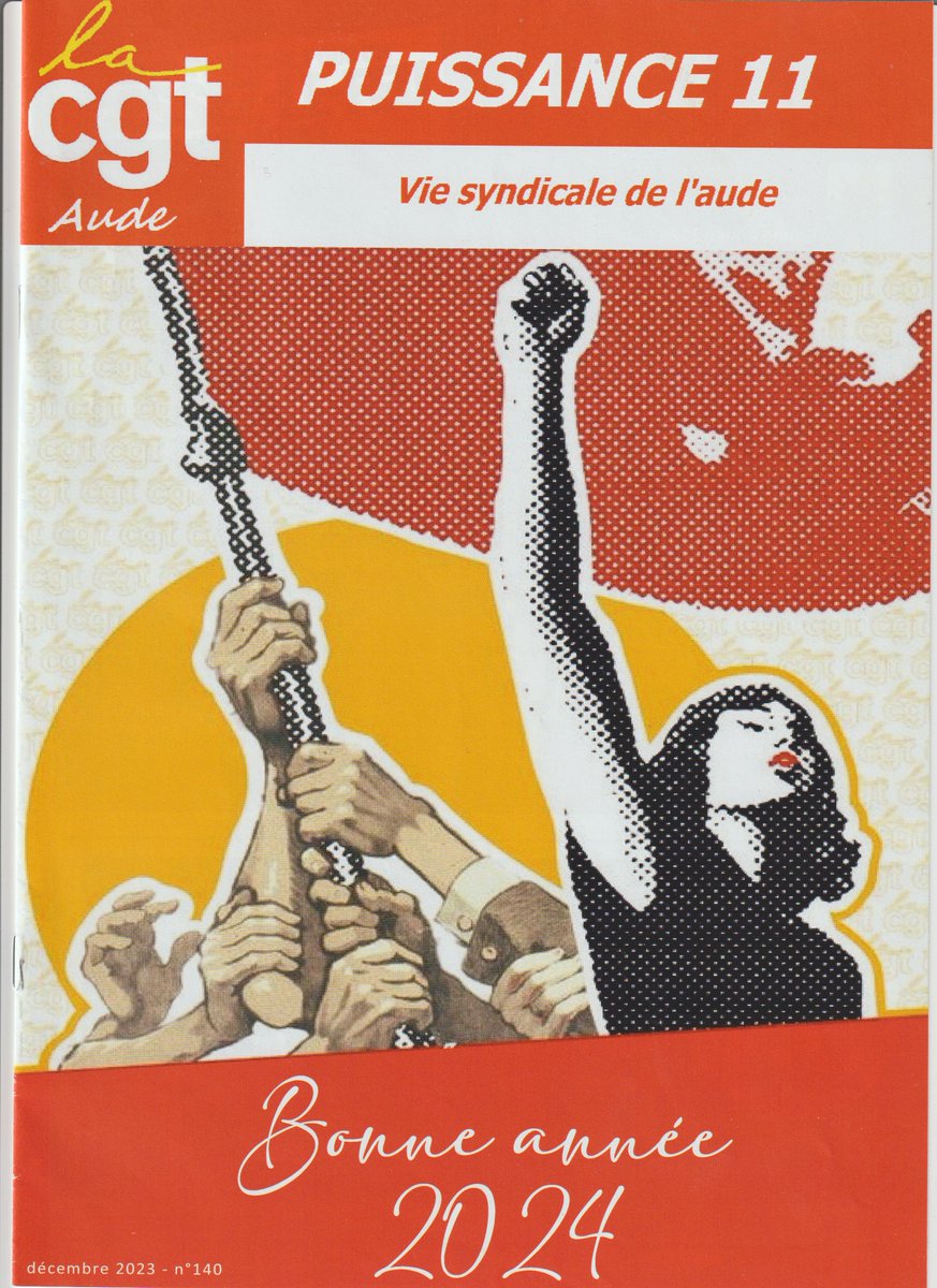 Not - for once - from the GDR, but something not dissimilar from France (possibly even more 'militant' in its iconography - note the boss's cufflinked arm being pulled away! ('11' is the number of the Aude département.)