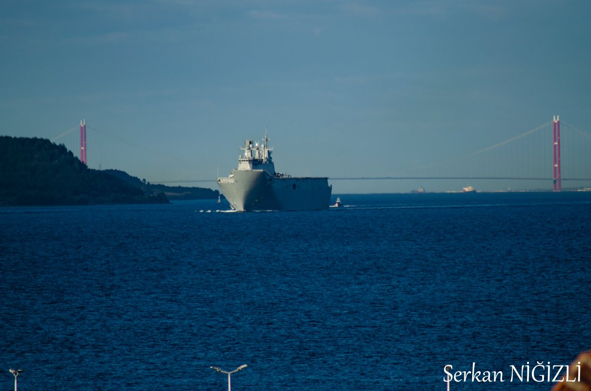 İspanyol Donanması'nın Amfibi Çıkarma Gemisi SPS Juan Carlos I Çanakkale Boğazı'nda (18.04.2024) #türkiye #çanakkale #eceabat #spanishnavy #juancarlosI #LHD #armadaesp