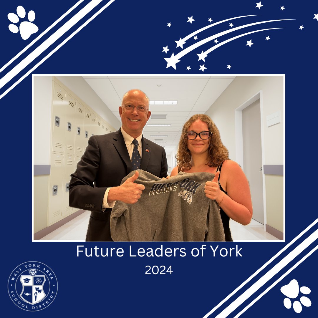 Dr. Todd Davies, Superintendent of Schools, had the pleasure of joining Sarah Grubic, WY junior, at the Future Leaders of York luncheon this week. Congratulations, Sarah, for being selected to participate in this year's program! #wyproud #wyasd #AwesomeItsWhatWeDo