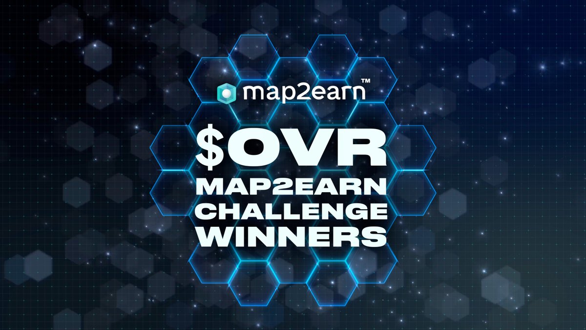 April's First OVERX2 Mapper Challenge Winners! 🥁 Winners of the OVERX2 map2earn™ challenge were selected via Chainlink's Verifiable Random Function (VRF) from April 1st to April 15th and shares a prize pool of 5,000 $OVR tokens. Check to see if you're one of the lucky…