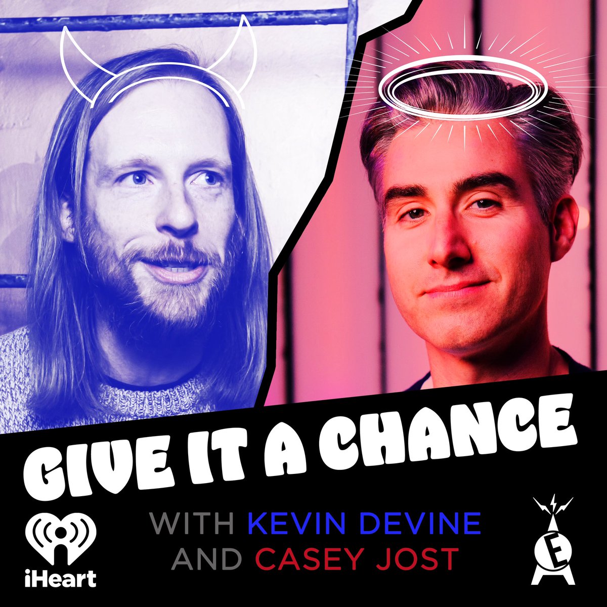 🧵: Meet GIVE IT A CHANCE, a new podcast featuring the homie @CaseyJost & I, launching Thursday 4/25 on the @elvisduran Podcast Network, presented by @iHeartRadio. Listen to a preview today on the iHeartRadio app, Apple, Spotify, Pandora, and Amazon (links at end of thread).