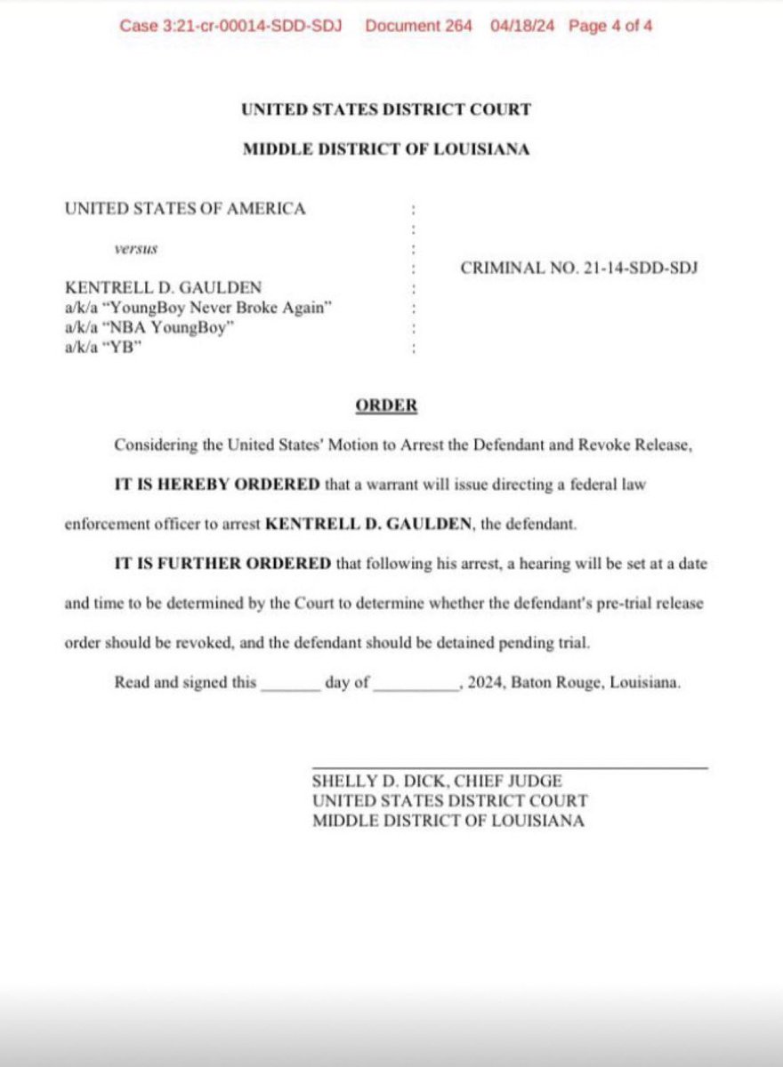 kentrellnews's tweet photo. NBA YoungBoy is going back to Louisiana for court. https://t.co/c2gXsHvKjP