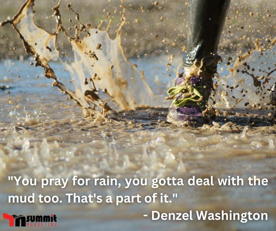 'You pray for rain, you gotta deal with the mud too. That's a part of it.' - Denzel Washington #bringontherain #danceintherain #change #loveanyway #mud #theprocess #carefulwhatyouwishfor #qotd