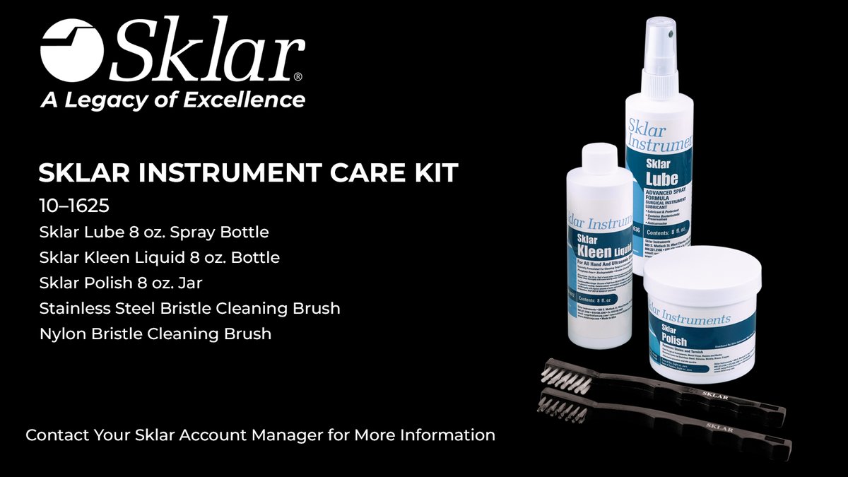 Everyone’s favorite spring-cleaning time is here! Order The Sklar Instrument Care Kit to give your products a breath of fresh air in this new season!
#spring cleaning #surgicalinstruments #medical #cleaningproducts #instrumentcare #hospitalcenter