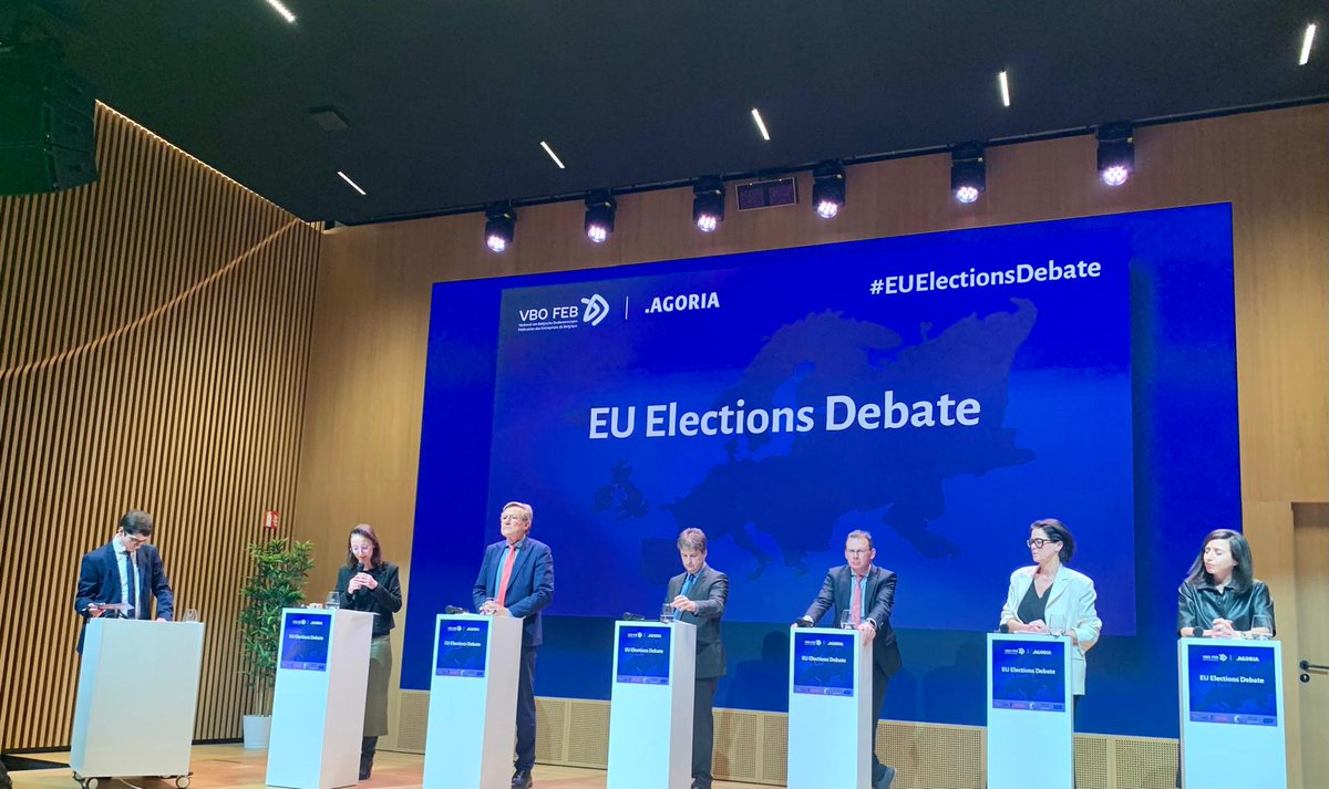 Faut-il un nouveau #IndustrialDeal pour compléter le #GreenDeal ? La parole est à @wbeke, @saskiabricmont, Duygu Celik,@kvanbrempt, @jvanovertveldt et @OChastel #EUElectionsDebate #EUelections2024