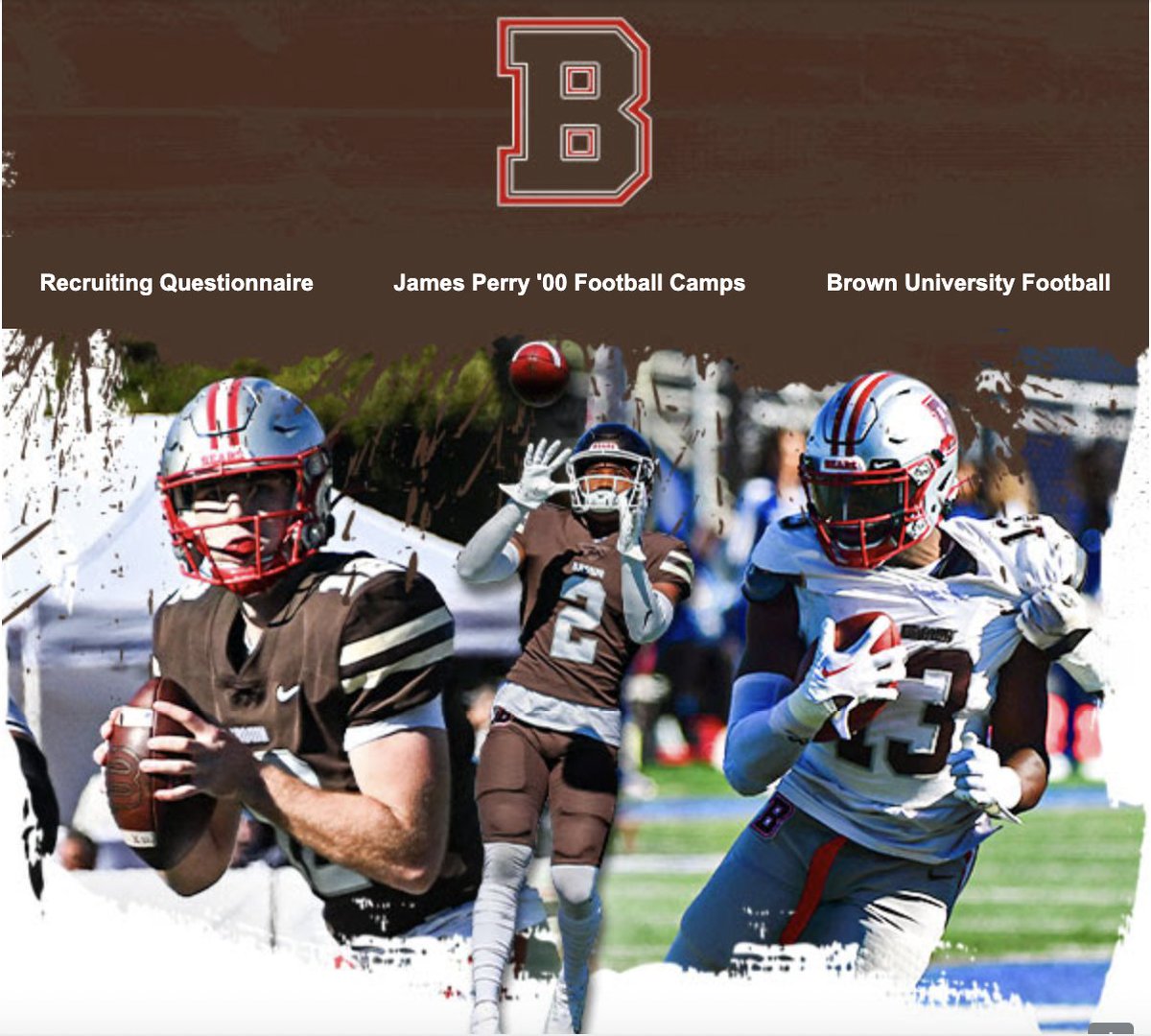 Thank you @BrownHCPerry for the personal invite to @BrownU_Football camp.  Looking forward to being on campus.  #EverTrue | #BrownBuilt
@Browncoachweave @CoachW_Edwards @jerryflora1 @Coach_RMattison @coachDjackson1 @coachgeenty