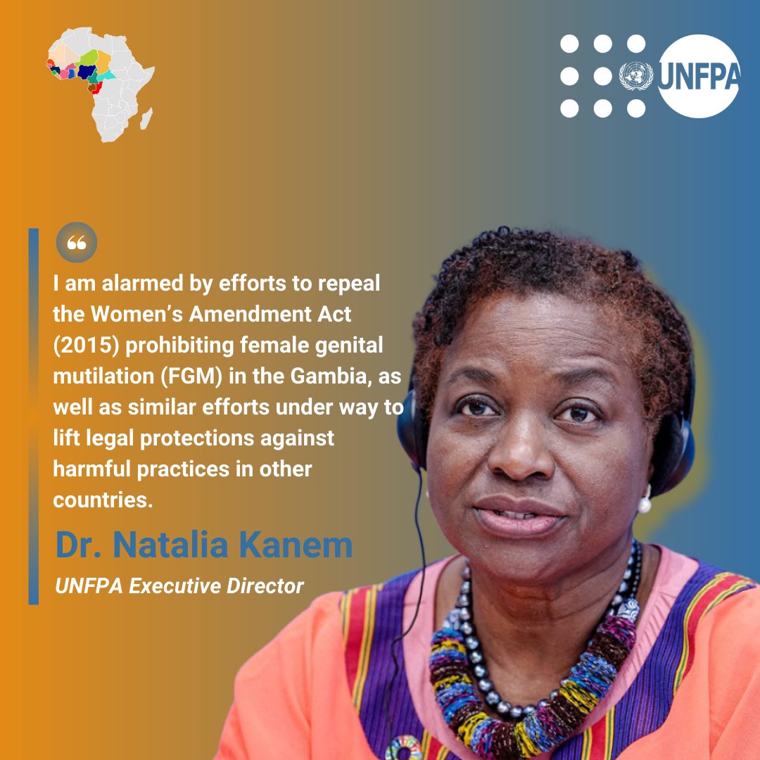 ❗STATEMENT ❗by Executive Director on efforts to repeal the ban on female genital mutilation in The Gambia Read the full statement 👇 unf.pa/3UotYPF