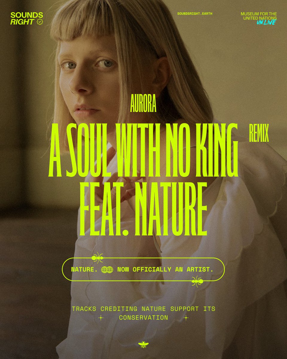 AURORAmusic's tweet image. The world is calling for us, and has been for a really long time.🌏I have been working with @earthpercentorg,
@SoundsRight2024 and @brianeno in the name of Mother Earth and all life she protects.  

It feels wonderful to finally present this piece of work. spoti.fi/4d5zbnK