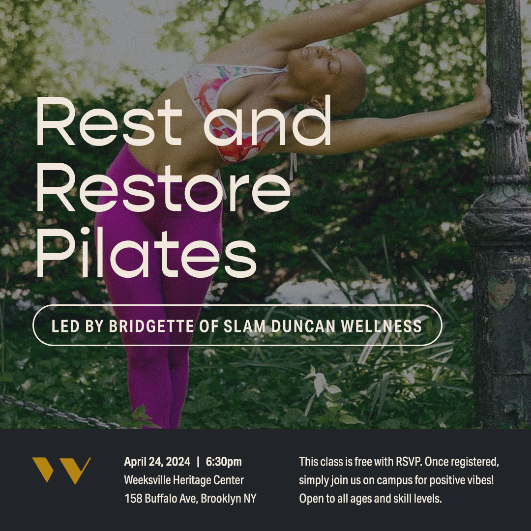 Next Wednesday, April 24th at 6:30pm, join us for a mat pilates class led by Bridgette of Slam Duncan Wellness. This class is free with RSVP here: bit.ly/3SArSv3