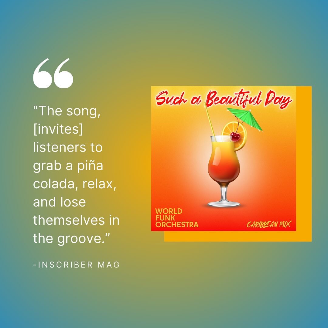 Thank you for the kind words on “Such A Beautiful Day - Caribbean Mix” Stream it wherever you get your music! Full articles in bio. 

#DanceVibes #AfroHouse #WFOMusic #Indie #IndieArtist #AfroSoul #GlobalMusic #Funk #Remix #CaribbeanMix #Summer #SummerVibes #Caribbean