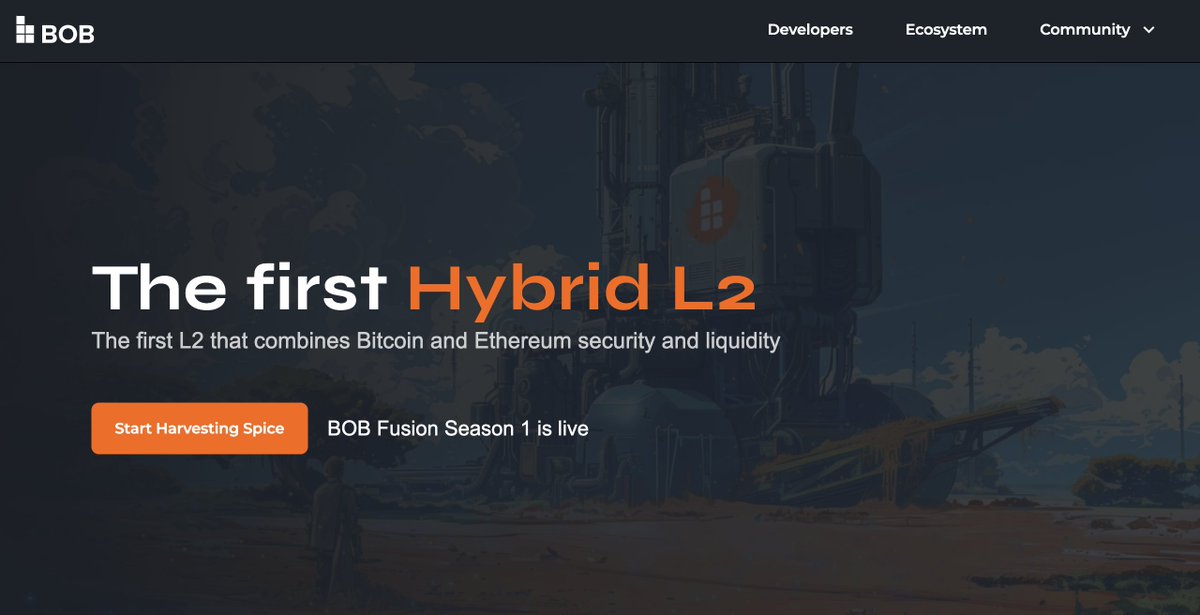 voidrung's tweet photo. Tham gia săn retroactive với dự án @build_on_bob 

BOB là Bitcoin BTC Layer 2, kết hợp giữa khả năng bảo mật của Bitcoin và thanh khoản trên Ethereum.

Hiện tại, chúng ta có thể tham gia săn retroactive bằng cách kiếm spice. Dưới đây là hướng dẫn chi tiết 👇 https://t.co/ha3ctq3Mhv
