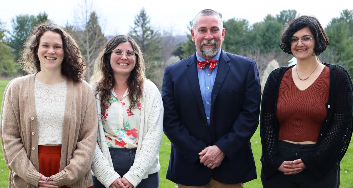 Mark Ford was named the 2024 Outstanding Graduate Student Mentor for CNRE. Mark’s commitment to the academic and professional growth of his students is truly exemplary. Mark is pictured here with his nominators, left to right: Amber Litterer, Katie Gorman, Mark, and Hila Taylor.