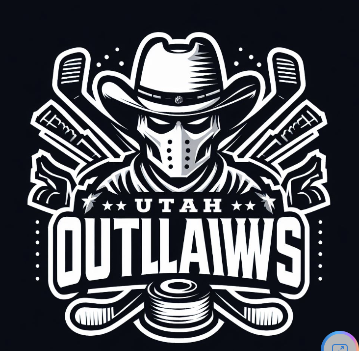 cassieflynn0's tweet photo. Ok, I think I'm on board with Utah Outlaws but instead of a Yeti logo, it MUST be a hockey mask

I mean: Outlaws: a lot of Utah history... Outlaws wear masks... hockey players used to wear masks...

It all just fits so perfectly https://t.co/EdUNrNBBzA