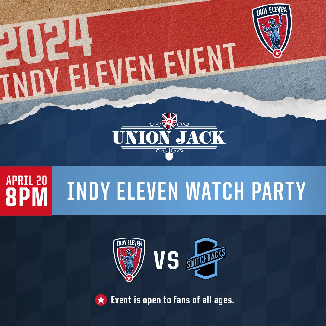 WATCH PARTY 📺 Come hang with us and @The_BYB at @UnionJackPub on Saturday for an Indy Eleven watch party!